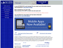 Tablet Screenshot of accessfcu.org